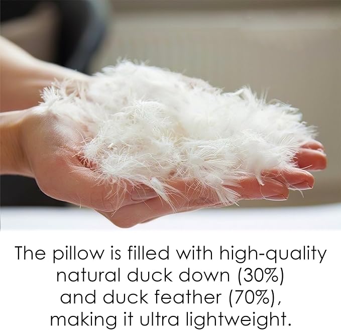 Wool Pillow – 100% Cotton Cover, Breathable & Temperature Regulating Bed Pillow, Natural Sheep Wool Fill, Hypoallergenic Sleeping Pillow (Queen, Medium, Camel Wool)