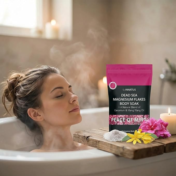 Pure Dead Sea Magnesium Flakes Clarity Soak – Relaxing & Replenishing 14oz Bath Soak – Infused with Natural Oils for Muscle Recovery (Ylang Ylang)
