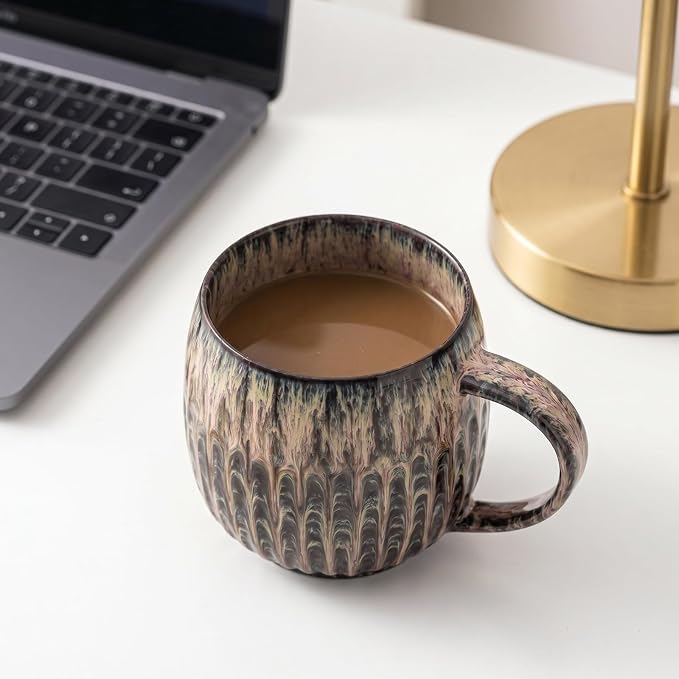 Large Ceramic Coffee Mug - 20oz Big Tea Cup, Hot Pink | Large Tea Mug, Microwave Safe, Dishwasher Safe