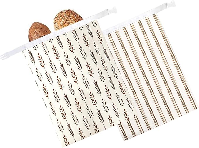 Bees Wax Bread Bag Reusable Washable Safe Portable Storage | Homemade Bread Waxed Storage Bags for Lovers Families Friends Women Men