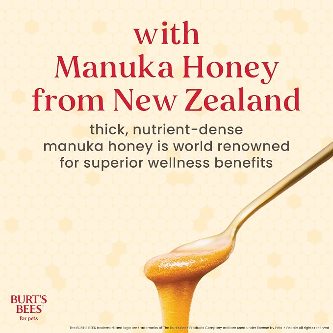 Burt's Bees for Pets Manuka Honey Oatmeal Conditioner for Dogs, Colloidal Oatmeal, 95%+ Natural Origin, No Sulfates, Parabens or Phthalates, Leaves Coat Soft & Shiny, Milk & Honey Scent, 10 Fl Oz