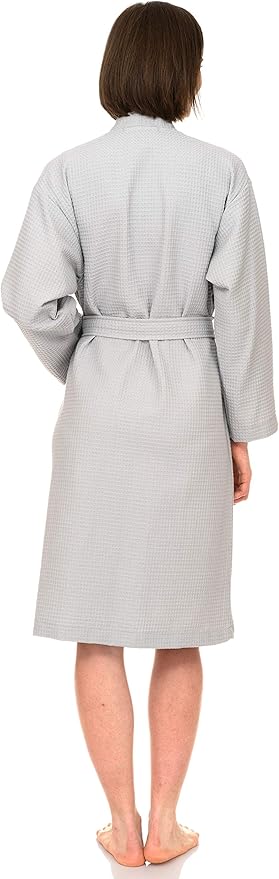 TowelSelections Womens Waffle Robe Kimono Spa Bathrobe Soft Shower Bath Robe for Women XS to XXL