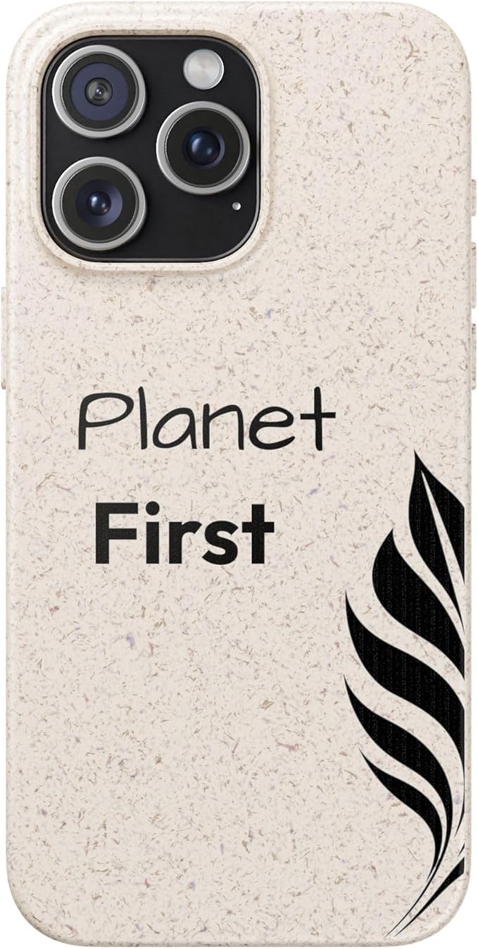 Eco-Friendly Biodegradable Phone Case - Planet First, Compatible with iPhone 16, 15, 14, & Samsung 22, 21, 20, All Versions
