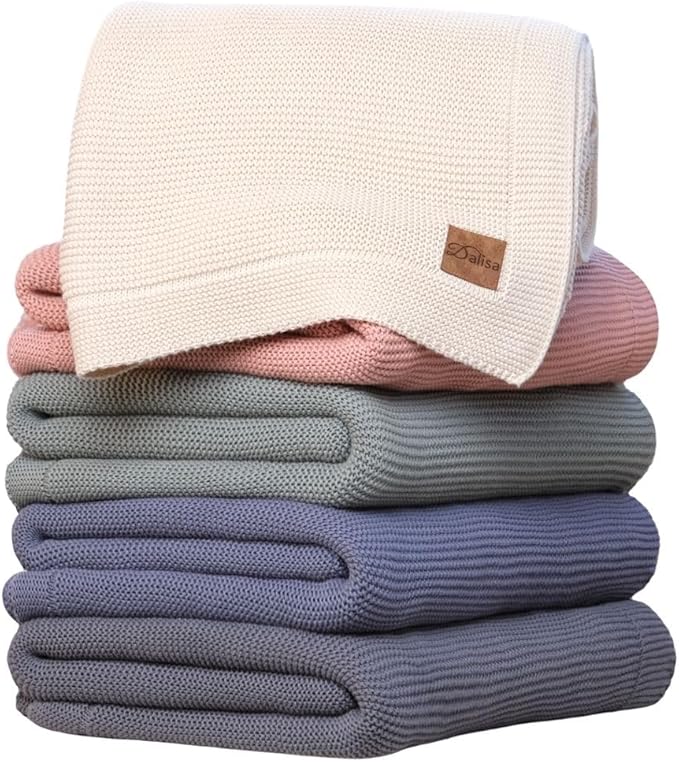Dalisa 100% Organic Turkish Cotton Throw Blanket - GOTS Certified, Cozy - Perfect for Couch, Bed, and Home Decor - Boho Vintage Knit Alina (Harvest Pumpkin, 60x80)