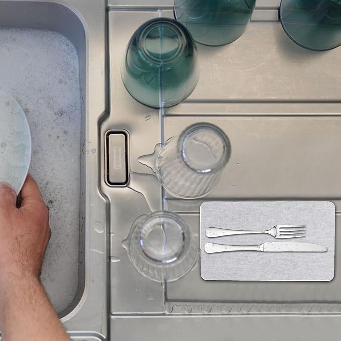 Diatomite Tray, Quick-Dry No Skidding Water Absorbent Diatomite Coasters | Water Absorbent Coasters, Soap Holder, Soap Dish Tray for Hand Soaps & Plants & toiletries in The Modern Home