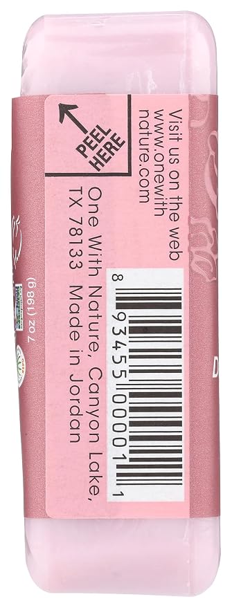 One With Nature, Soap Rose Petal, 7 Ounce