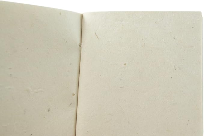 Nepali Companion Pocket Notebook with Handmade Paper and Vegetable-Dyed Cover, Vintage Composition Notebook for Office, School, and Home, 3.5x5 inch Handcrafted in Nepal (Small, Dark Walnut)