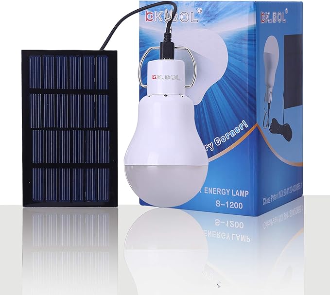 Solar Light Bulb Rechargeable Portable Solar Lamp Led Bulbs for Indoor Emergency Blackout Pet Home Outdoor Fishing Camping Hiking Chicken coop Tent Shed Bird Cage Lantern Lights