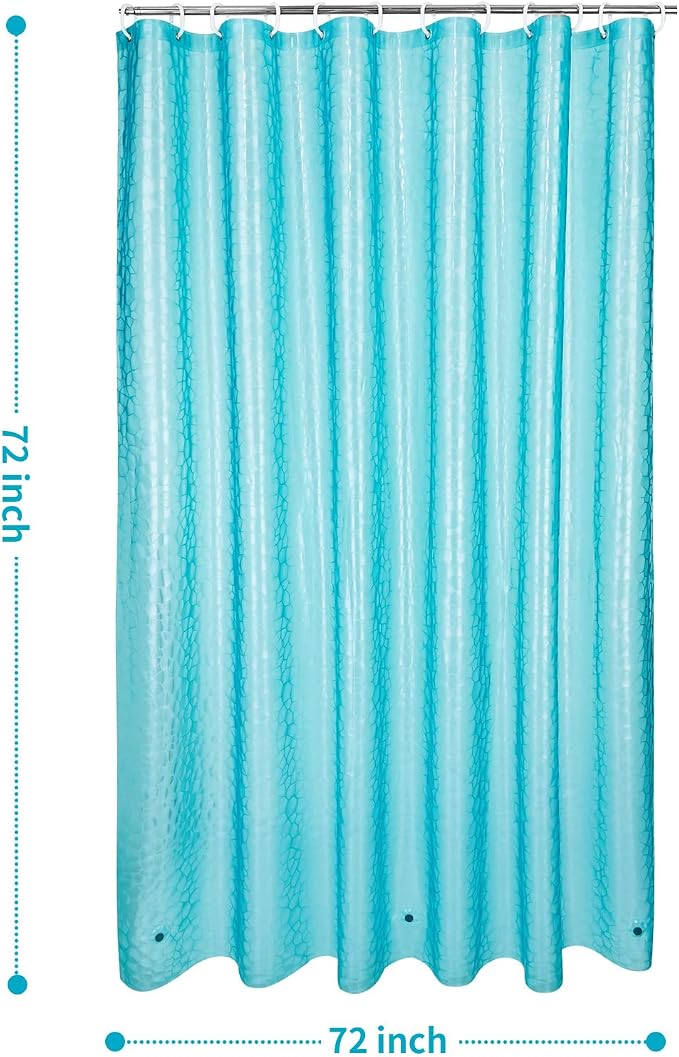 Bostofy Shower Curtain Liner,Waterproof Heavyweight 8g EVA Shower Liner with 3 Magnets and 12 Rustproof Metal Grommets, 72" W x 84" L