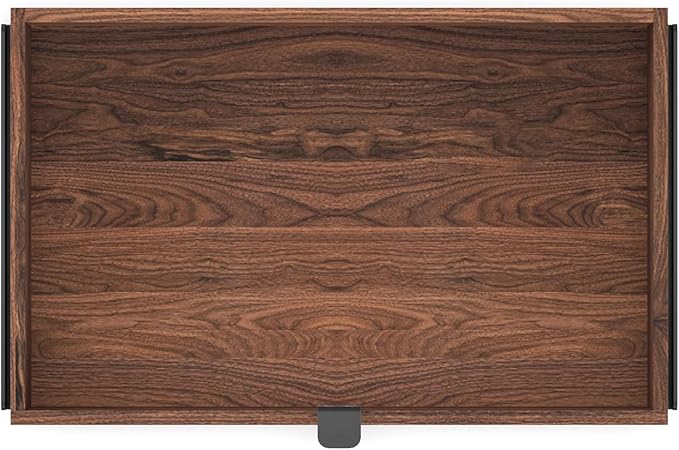 OAKYWOOD Large Modular Drawer – Solid Wood Desk Organizer with Drawers – Document Holder & Office Storage – For Home Office Use – Black Walnut – Dual Size