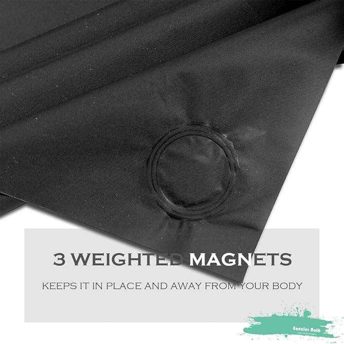 Black Plastic Shower Curtain Liner, 72x72 Inch Thin Lightweight Black Plastic Bathroom Shower Showroom Inner Curtain with Rustproof Metal Grommet Holes and Weighted Magnets