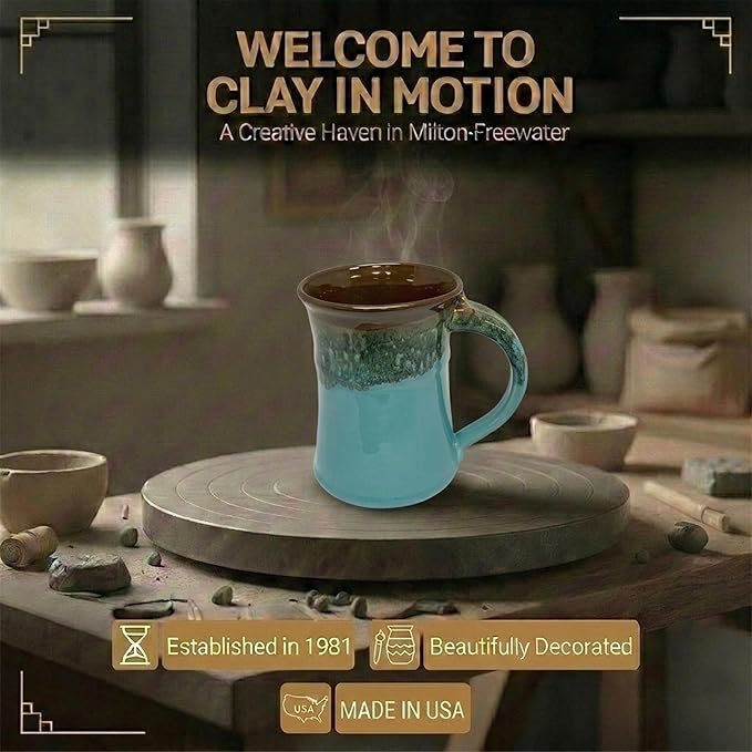 Clay in Motion Large Mug (Ocean Tide)