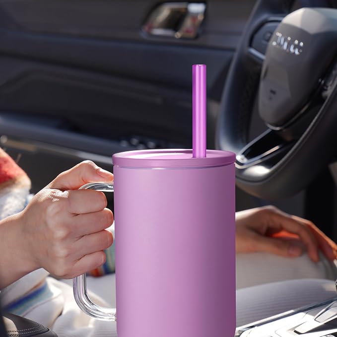 NiHome 12-Pack Plastic Reusable Drinking Straws Fit for Stanley 40 oz 30oz 64 oz Tumbler, 12 Colors 12 In Reusable Straws Fit for Stanley Cups, 2 Brushes, BPA-Free for Cold & Hot Drinks (12 Colors)