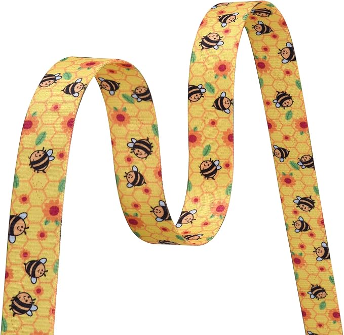 Mihqy Dog Collar with Bohemia Floral Tribal Geometric Patterns - Soft Ethnic Style Collar Adjustable for Small Medium Large Dogs(Bee,XS)