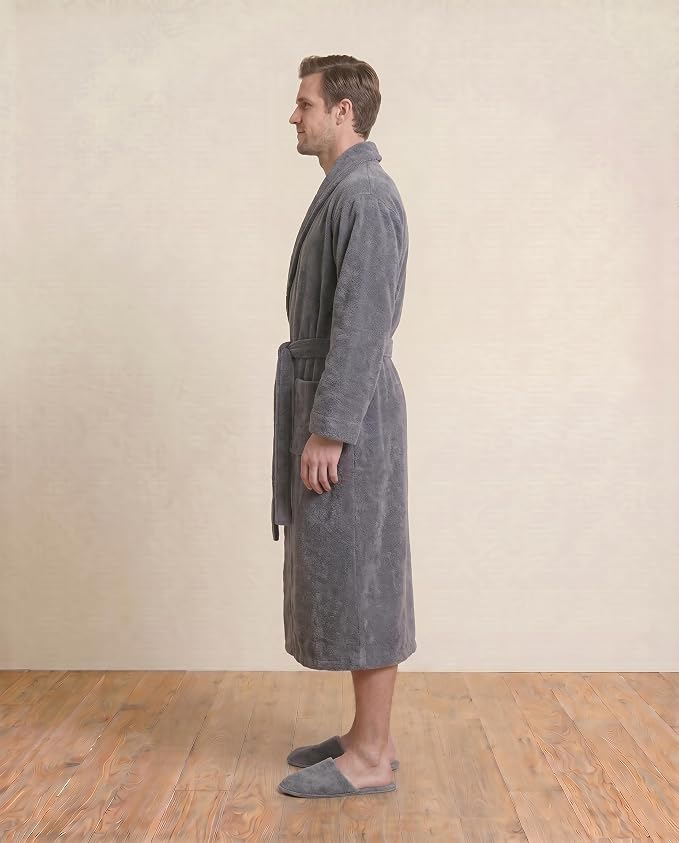 Plush Necessities 100% GOTS Certified Organic Cotton Terry Bathrobe