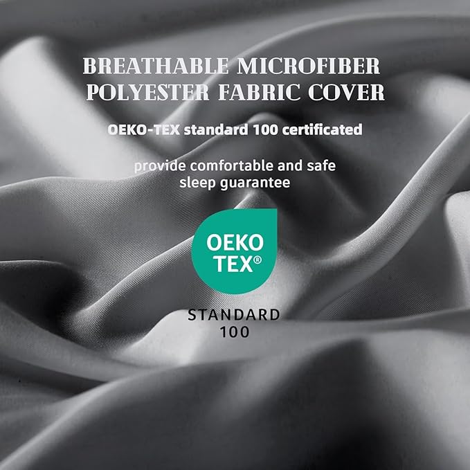 DOWNCOOL Comforters Queen Size, Duvet Insert,Dark Grey All Season Duvet, Lightweight Quilt, Down Alternative Hotel Comforter with Corner Tabs (Dark Gray, Queen 88x92 Inches)