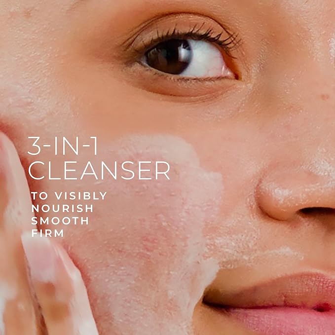 RoC Retinol Correxion Deep Wrinkle Serum Facial Cleanser with Niacinamide for Anti-Aging & Fine Lines, Makeup Remover, Ophthalmologist Tested Skin Care, 6 oz