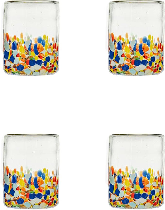 10 Strawberry Street San Lucas Mexican Glassware, DOF, Set of 4