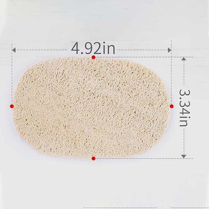 100% Natural Loofah Exfoliating Sponge (3 Pack) - Loofah Body Scrubber - Loofah Sponge - Organic Loofah - Exfoliating Body Sponge - Biodegradable Loofah - Bath Luffa Sponges - Exfoliating Loofah Pad