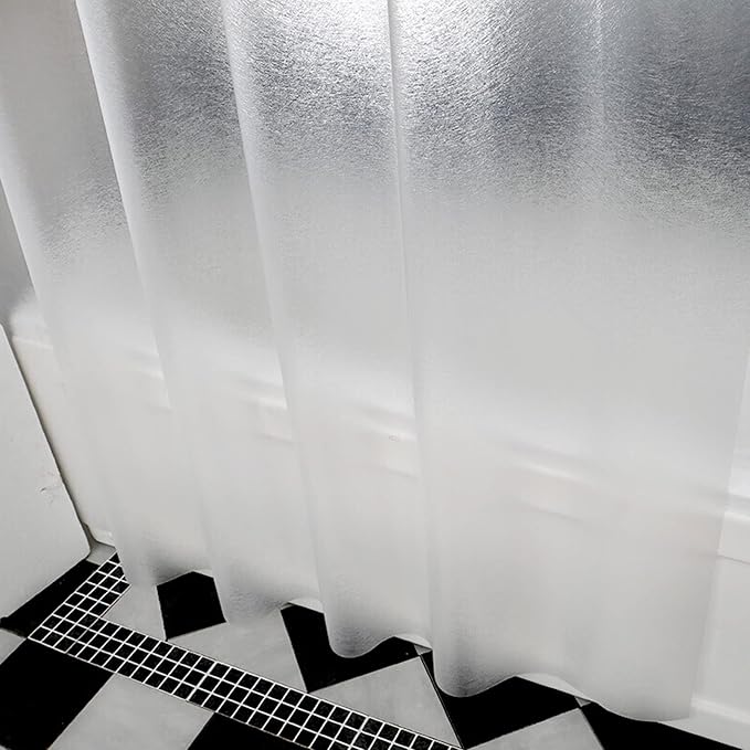 Myuilor Bathroom Shower Curtain Liner, 80x87 Inches PEVA 3G Shower Curtain Liner with a Set of Grommet Holes, Waterproof Thin Plastic Liners