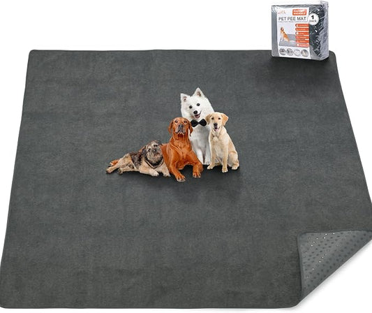 Dog Pee Pad Washable 82x102 Extra Large,Absorb Reusable Whelping Pads, Non-Slip Puppy Training Pads, Waterproof Floor Mat for Potty Training, Playpen,Incontinence,Housebreaking,Bed