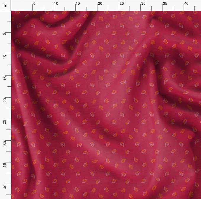 Soimoi Unstitched Crepe Fabric, 1 Yard - 42" Wide, Pink - Floral Print, Soft and Light Weight Fabric Material for Suits, Garments, Dresses and Accessories