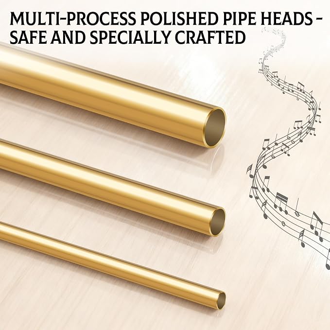 Singing Straw for Vocal Training - 3 Sizes of Singing Straw Tool Set, Stainless Steel Vocal Training and Healing Aid, to Improve, Train & Heal Your Voice(Golden,Gift Box)
