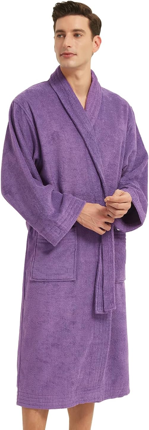Marquess All-Cotton Bathrobe Thick Plush Cloth Housecoat Terry Toweling, Sweat Steaming Clothes Comfortable & Warm