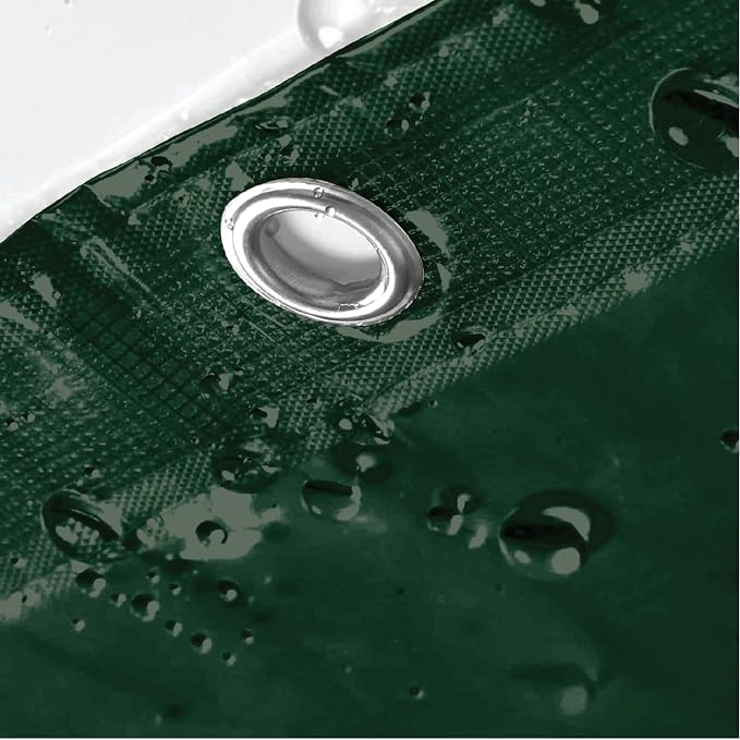 Dependable Industries inc. Essentials Bathroom Magnetized Shower Curtain Liner with Metal Grommets Waterproof (Hunter Green)