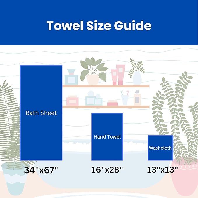 sea me at home Waffle Hand Towel – 100% Turkish Cotton, Quick-Dry, Soft and Absorbent Bathroom Towel (Beige)
