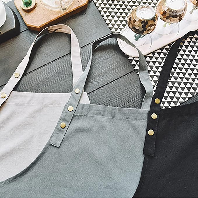 Art Aprons for Painting Pottery Ceramics, Mens Women Kitchen Cooking Aprons Waterproof Green