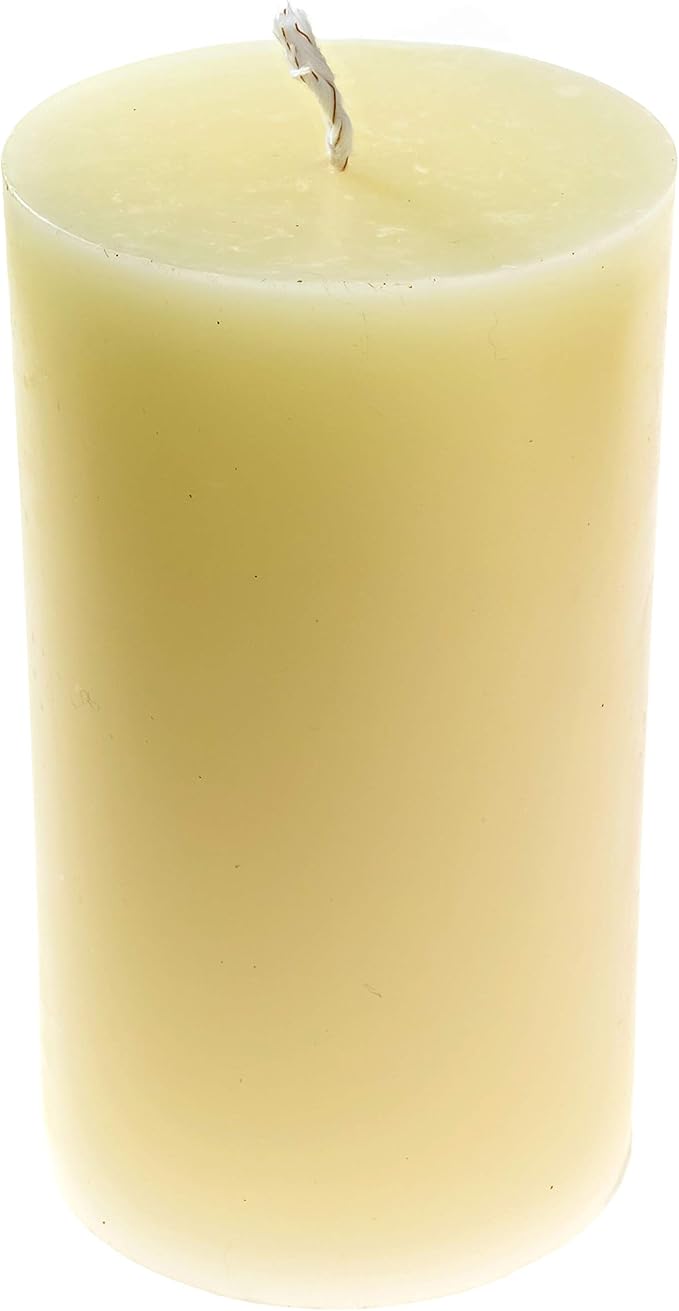 100% Pure Beeswax Candle – Long Lasting Burn – Non-Toxic & Hypoallergenic – Natural Honey Aroma – Handcrafted – Sustainably Sourced – Alternative Imagination – 3x6 Inch – White