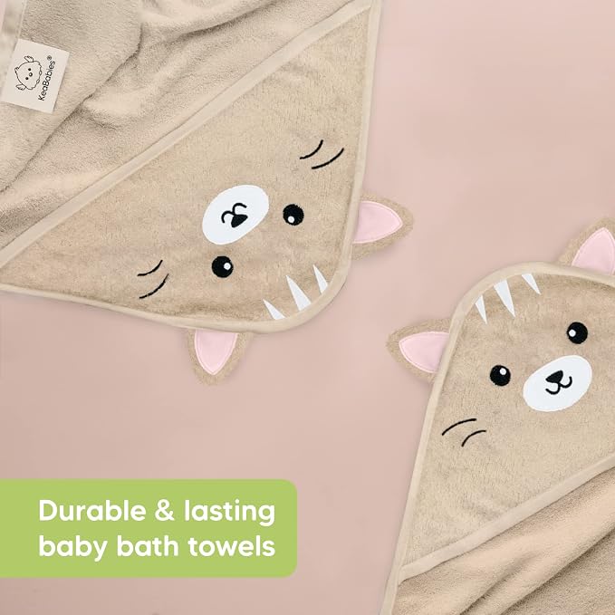 KeaBabies Baby Hooded Towel and Viscose from Bamboo Baby Towel Organic Towel - Infant Towels - Large Hooded Towel - Baby Bath Towel with Hood for Girls, Babies, Newborn Boys