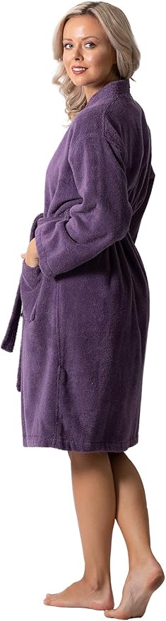 Luxurious Turkish Terry Kimono Collar Super-Soft Terry Absorbent Bathrobes for Women