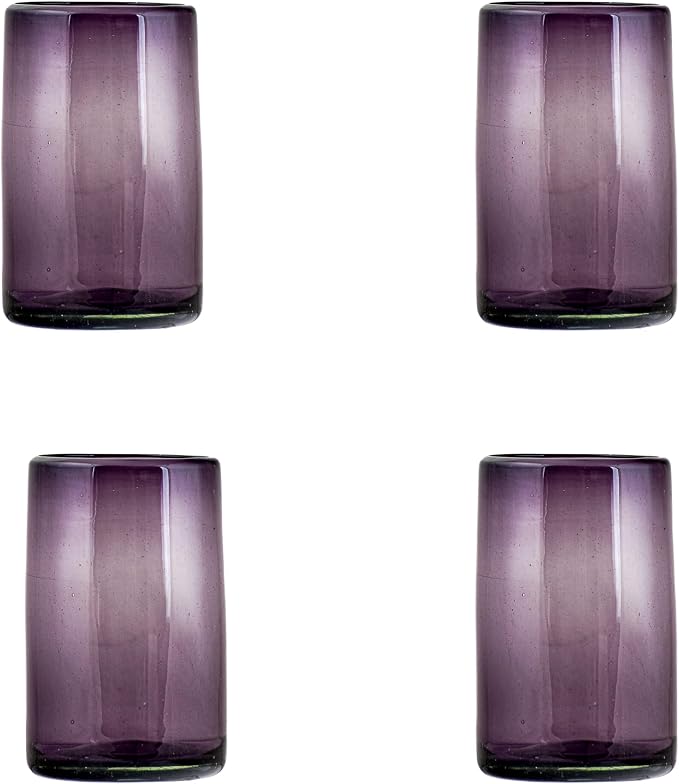 10 Strawberry Street Morado Mexican Glassware, Hiball, Set of 4