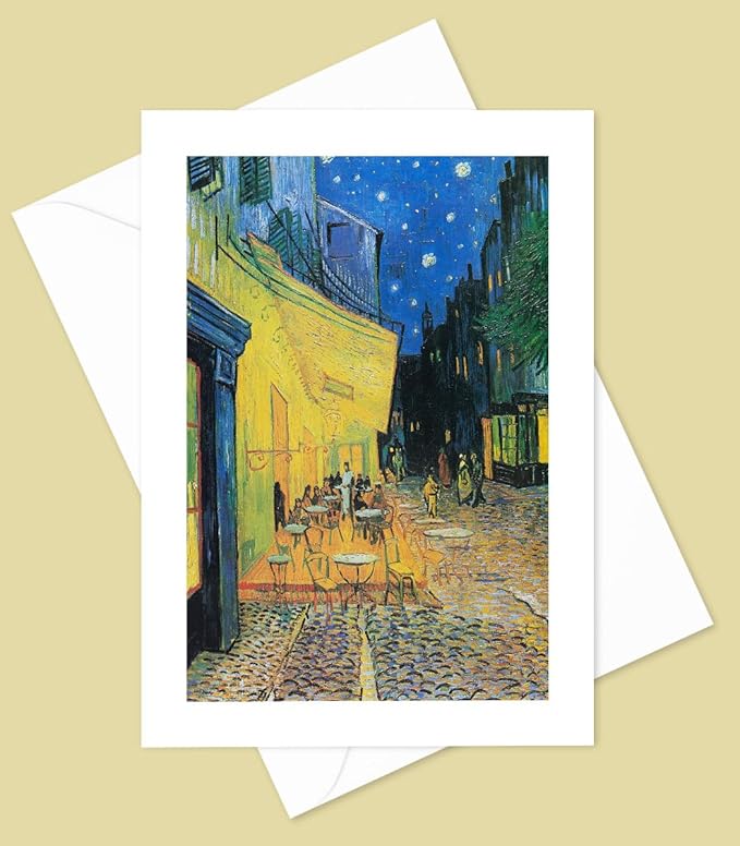 Van Gogh Greeting Cards - Set of 10 All Occasion 5x7 Note Cards with Envelopes. Blank Inside. Assorted Famous Works of Vincent Van Gogh
