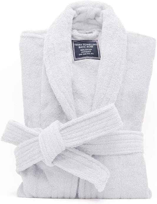 Marquess All-Cotton Bathrobe Thick Plush Cloth Housecoat Terry Toweling, Sweat Steaming Clothes Comfortable & Warm