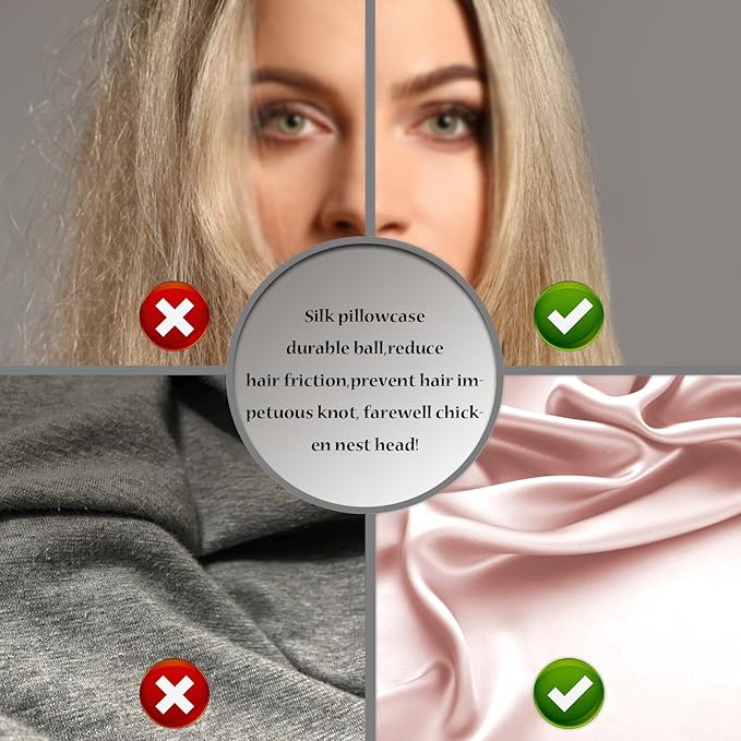 Silk Pillow Cases 2 Pack,Soft Breathable and Sliky Standard Size Pillow Cases Set of 2,Natural Mulberry Silk Pillowcase Set of 2 for Hair and Skin with Hidden Zipper (Coral,20"X 26",2pcs)