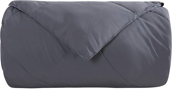 Royal Hotel Bedding Plush Down Alternative Comforter Duvet Insert with Corner Tabs - All-Season Hypoallergenic Comforter Reversible - 100% Plush Down Alternative Fill - Oversized King, Gray