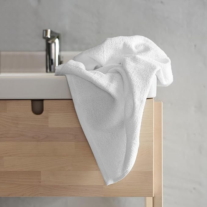 100% Organic Cotton Towels 650 GSM Plush Feather Touch Quick Dry Towel, 12-Piece Towel Set GOTS Certified, Oeko-Tex Green Certified, 1 Bath Towel, 1 Bath Sheet, 4 Hand Towels & 6 Wash Cloths