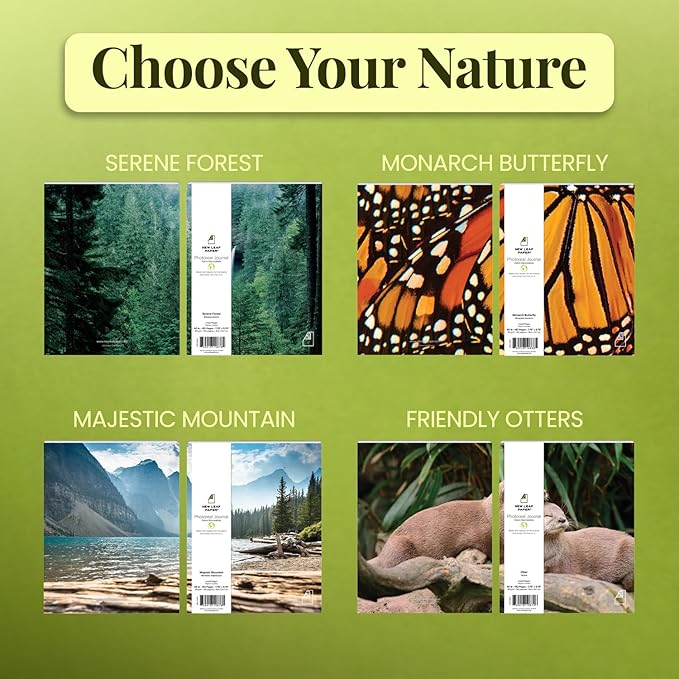 Photoreal Journal, 100% Recycled, Otters, 9.75" x 7.75", 192 Pages Dotted Grid, Perfect Bound, FSC Certified, Made in USA