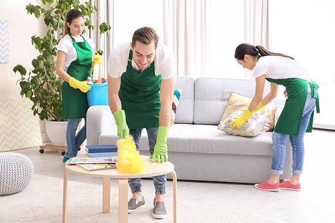 Chefs Aprons | Cooking Baking Grilling for Home Restaurant | Premium Kitchen Aprons with Double Pocket for Men Women
