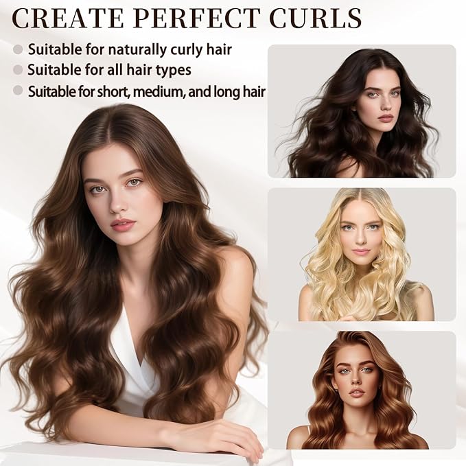 Sleepie tie, Heatless Curling Scrunchie Overnight Blowout, Sleep Hair Tie, Heatless Hair Curler Damage-Free, for Sleeping Soft Rollers for Overnight No-Heat Curls Long Hair To Sleep(Black)