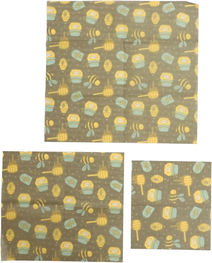 Bee's Wrap Beeswax Wraps for Food - Reusable Food Wraps, Sandwich Wrap & Bowl Covers Dark Green Seal Jar One Size