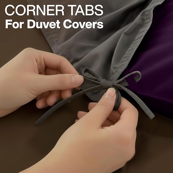 Utopia Bedding Twin Comforter Duvet Insert, Quilted Plum Comforter with Corner Tabs, Box Stitched Down Alternative Comforters Twin Size 64 x 88 inches