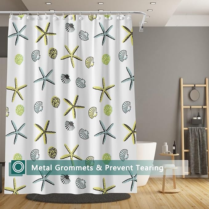 Shower Curtain Liner, 5G Shower Liners with 12 Rustproof Metal Grommets and Weighted Magnets, Waterproof Duty Shower Curtains for Shower Bathroom 72 x 72
