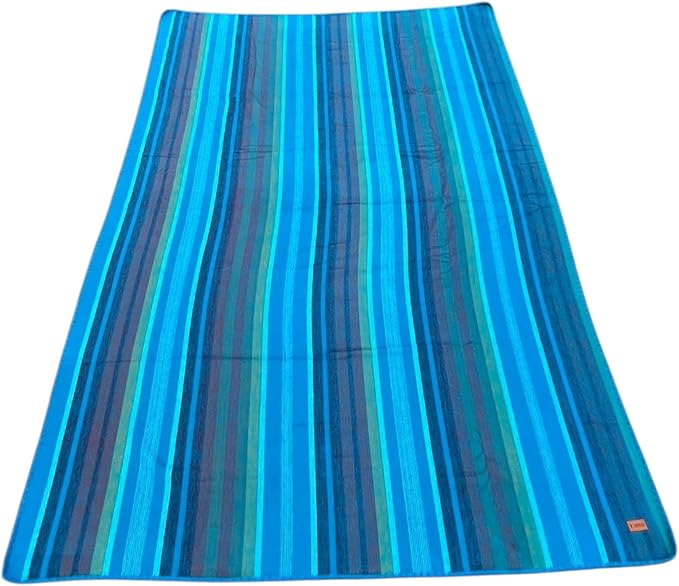 Alpaca Wool Throw Blanket 65 X 45 Inches | Large Warm Ultra-Soft Blanket | Hypoallergenic, Breathable, Non-Itchy Alpaca Wool Fabric | (Turquoise Blue