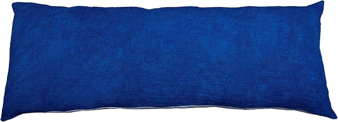 Trade Star Handloom Pillow Cover Throw Pillow Case Luxurious Oblong Cooling Authentic Bed Rest Cushion Cover for Bedding Decor (Indigo (Solid), 14 X 36 Inch)