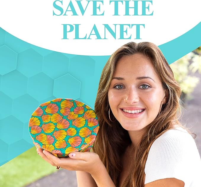 Meli Wraps - Reusable Beeswax Wrap Roll, Zero Waste Beeswax Wraps for Covering Food, Kitchen Roll for Food Storage, 13.5 x 42, Shells