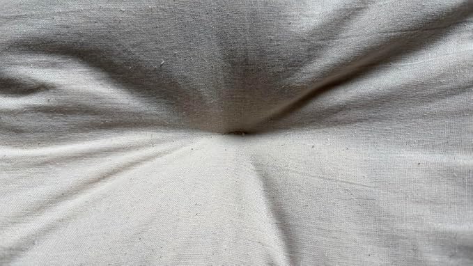 Rectangular Muslin Dog Bed Insert with Raw Cotton Filler, Natural Pet Bed Cushion Insert, Breathable Inner Pillow for Dog Bed Covers (Medium 36"x22"x4")